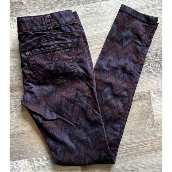 Free People : purple Aztec pattern jeans - Picture 6 of 11